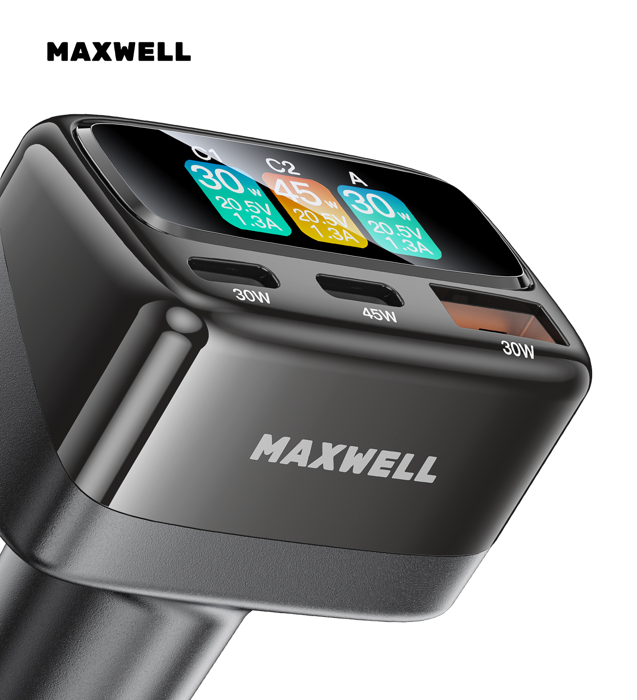 شارژر فندکی 105 وات سه پورت مدل ORBIT