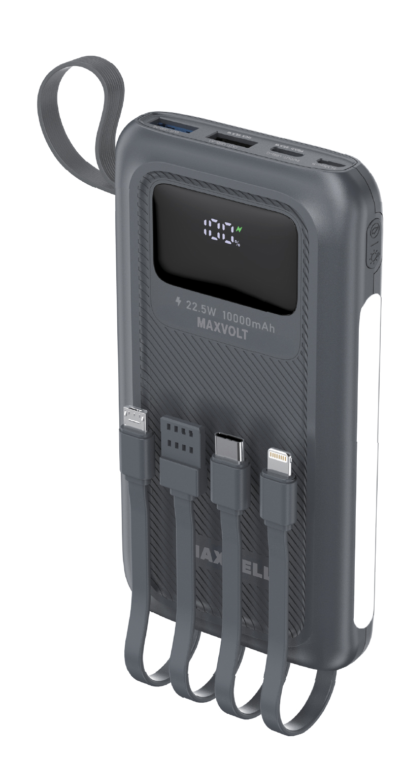 پاوربانک 22.5W مدل Maxvolt با ظرفیت 10000 میلی آمپر