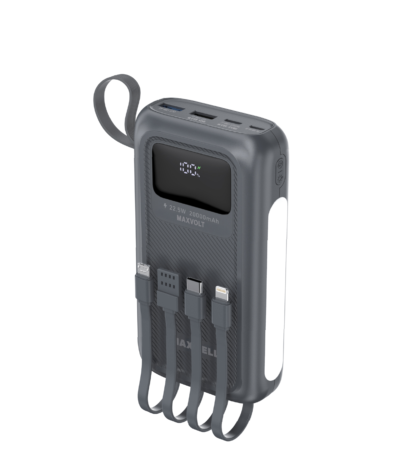 پاوربانک 22.5W مدل Maxvolt با ظرفیت 20000 میلی آمپر