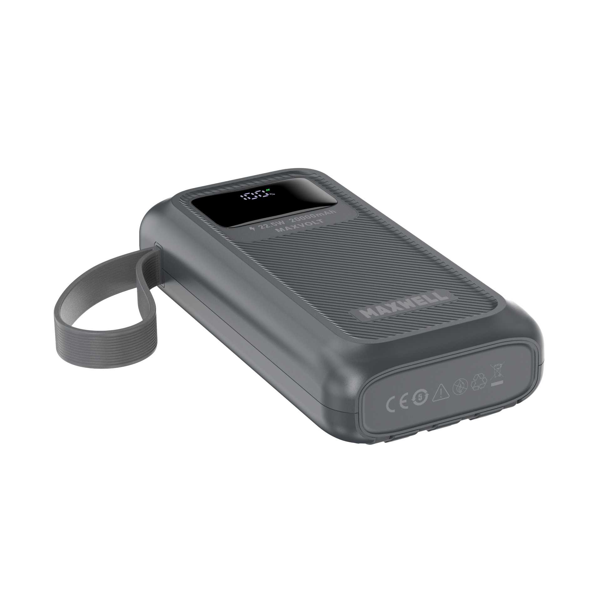 پاوربانک 22.5W مدل Maxvolt با ظرفیت 20000 میلی آمپر