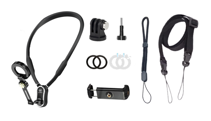 پایه نگهدارنده مغناطیسی دور گردنی مدل Neck Holder با سه سری قابل تعویض