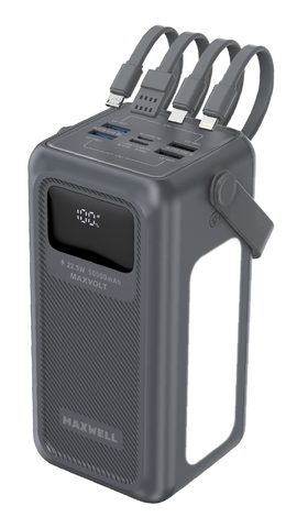 پاوربانک 22.5W مدل Maxvolt با ظرفیت 50000 میلی آمپر