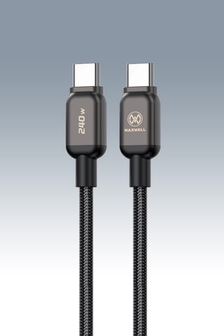 کابل شارژ 240 وات USB-C به USB-C مدل THUNDER LINE طول 1 متر