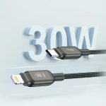کابل تبدیل 30 واتی USB-C به لایتنینگ مکسول با طول ۱ متر Maxell USB-C to Lightning 30W