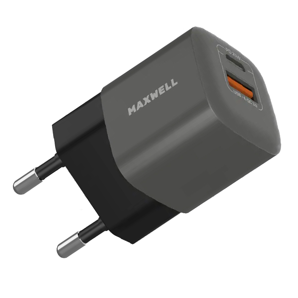 شارژر دیواری 25وات مکسول مدل CHARGEMAX همراه کابل USB-C