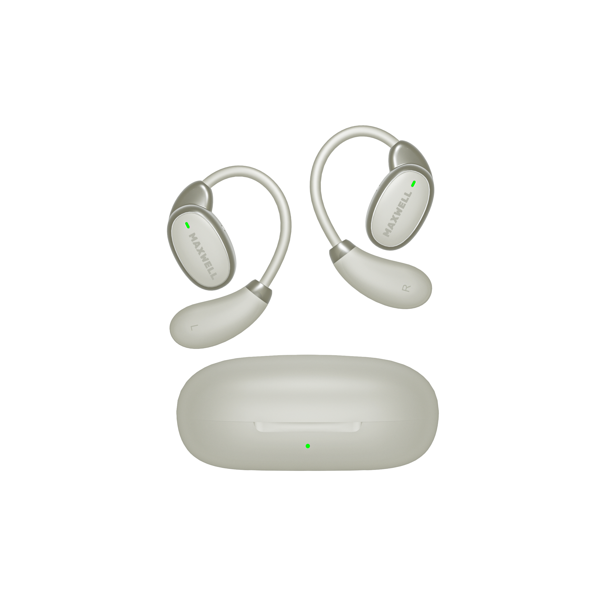 maxwell LYRA earbuds - beige- pic1 ایرپود القایی LYRA